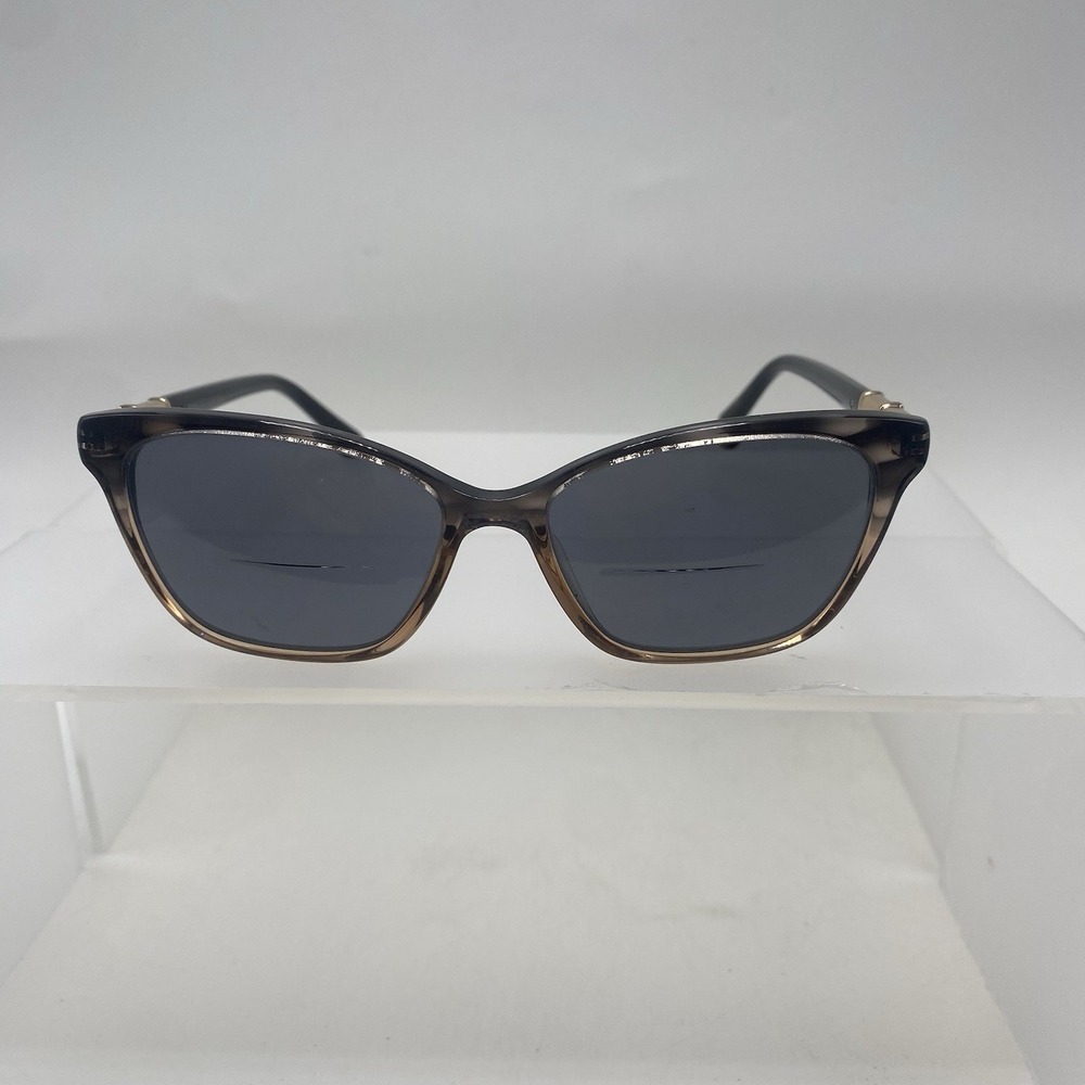 Badgley Mischka Sunglasses Women FRAME ONLY Cat Eye Black Brown 649 - Picture 2 of 15